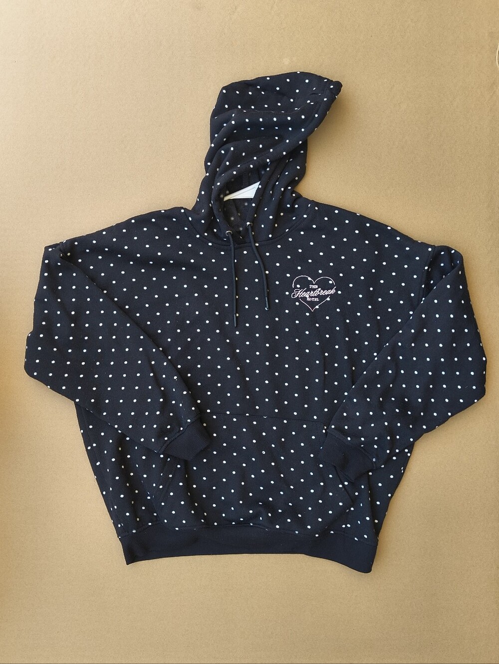 Theory Black and White Polka Dot Hoodie